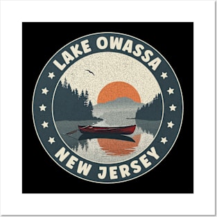 Lake Owassa New Jersey Sunset Posters and Art